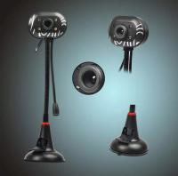 WEBCAM chân cao có mic có 4 đèn led - Màu đen-W03