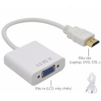 Dây chuyển đổi HDMI sang VGA có AUDIO - HDMI to VGA
