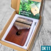 Đàn Kalimba 17 phím gỗ nguyên khối cao cấp Tặng túi đựng đàn, phụ kiện-DK11