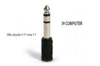 Đầu chuyển audio jack 6.35 sang 6.5