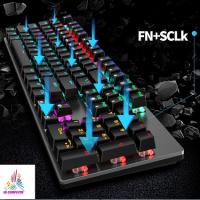 Bàn Phím Cơ Led RGB Có Dây K-913 -18 Chế độ Led tùy chỉnh