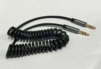 Bộ 2 dây cáp âm thanh 2 đầu 3.5mm dương dây xoắn lò xo cao cấp dài 1,5m- DESIGN C39