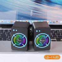 Loa vi tính  2.0 HOTMAI LD-11 LED siêu đẹp giọng bass âm thanh chuyên nghiệp