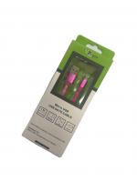 (Màu hồng) YF-U12 Dây cáp sạc nhanh 2.0A Futuro1M cổng sạc micro USB