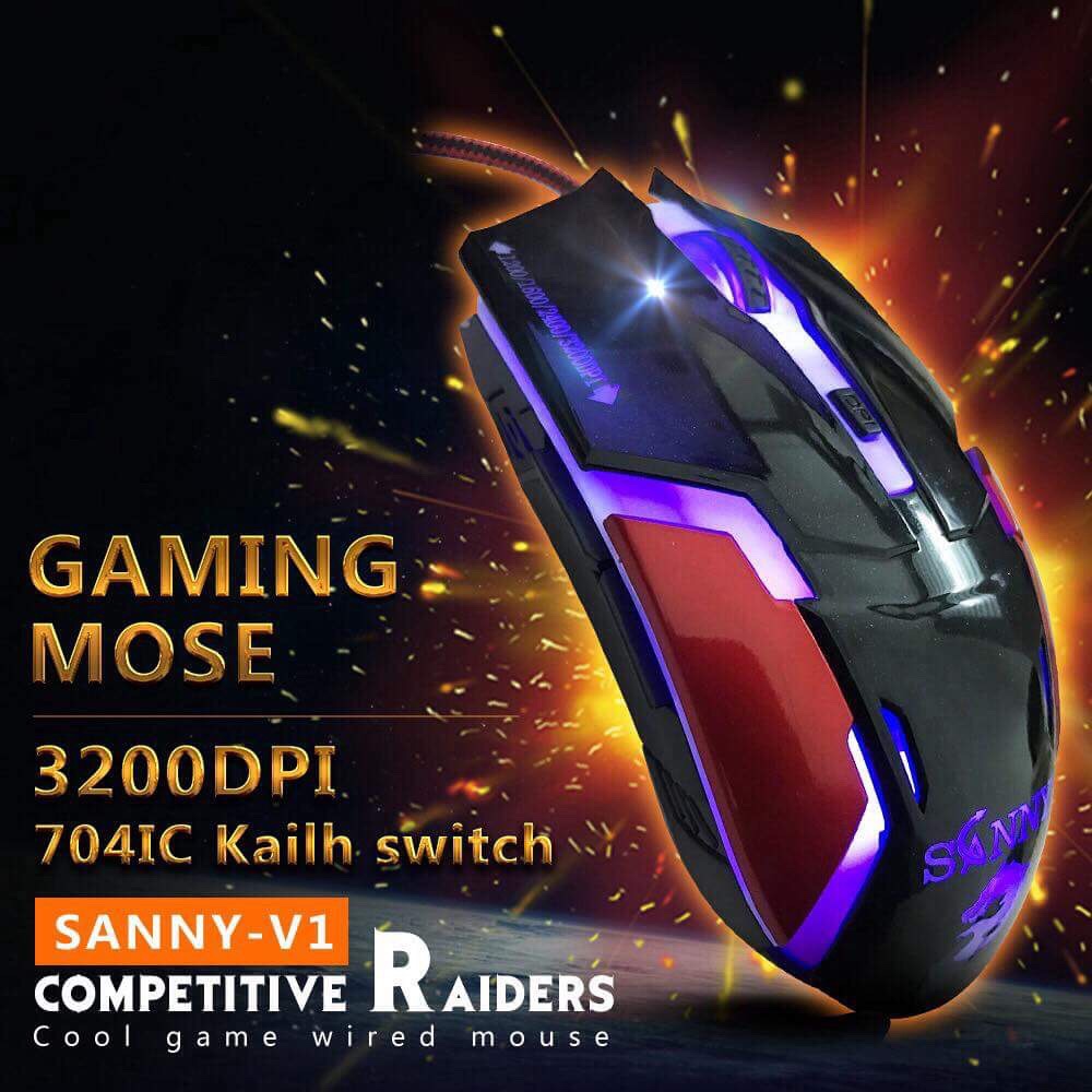 Chuột chơi game SANNY V1 1200dpi/3200dpi