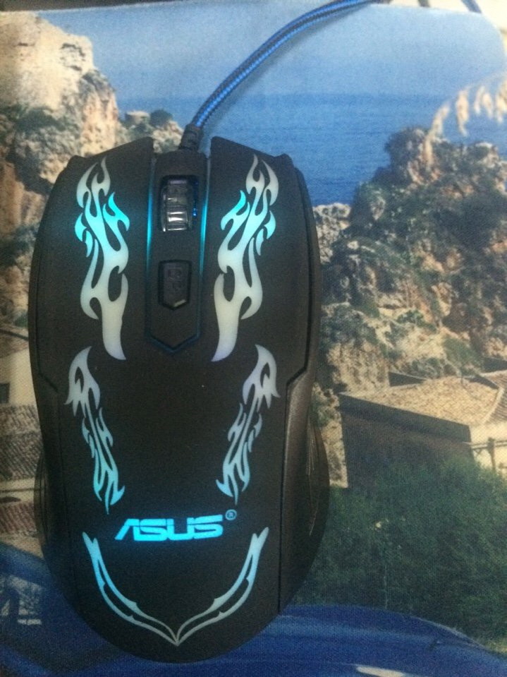 CHUỘT ASUS LED 7 MÀU DÂY DÙ