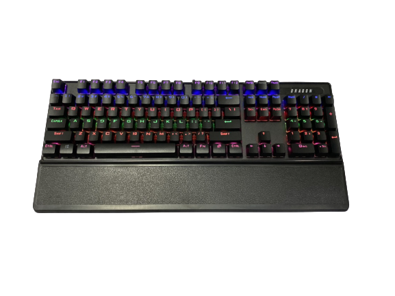 Bàn phím cơ có đế kê tay DRAGON - Tặng 2 nút switch