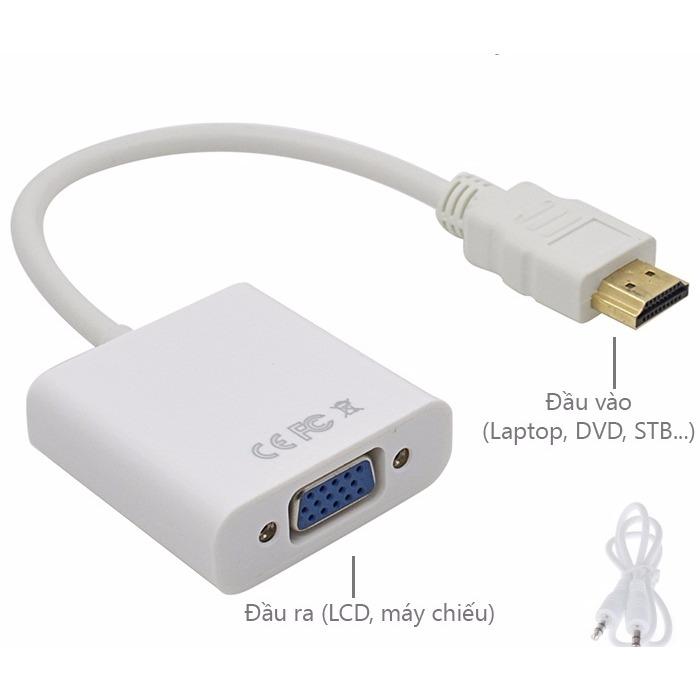 Dây chuyển đổi HDMI sang VGA có AUDIO - HDMI to VGA