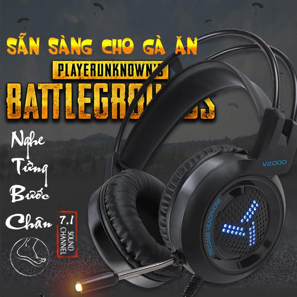 Tai nghe Game thủ V2000 âm thanh 7.1-USB