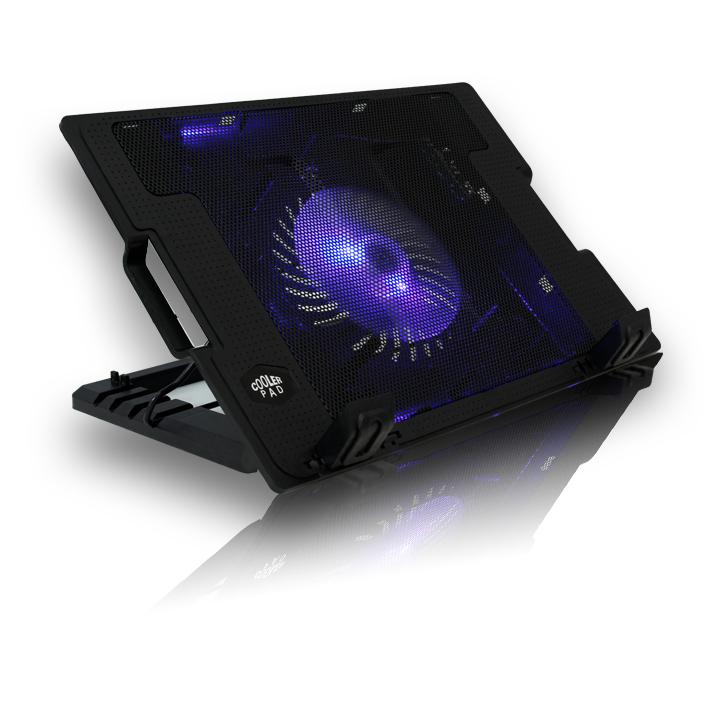 Đế tản nhiệt laptop chân nghiêng COOLERPAD 1 FAN to cực mát