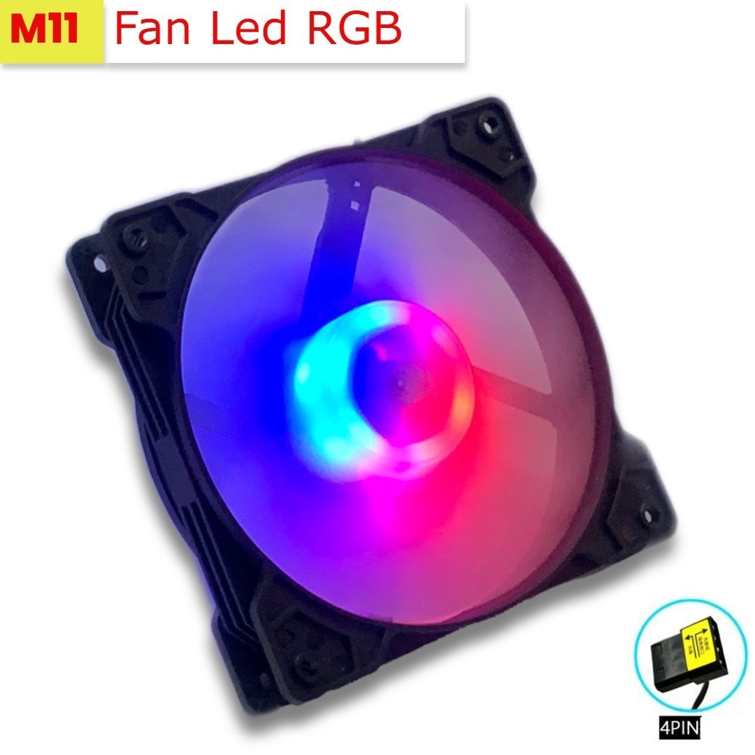 Quạt Tản Nhiệt, Fan Case Coolmoon M11 led RGB cắm trực tiếp nguồn