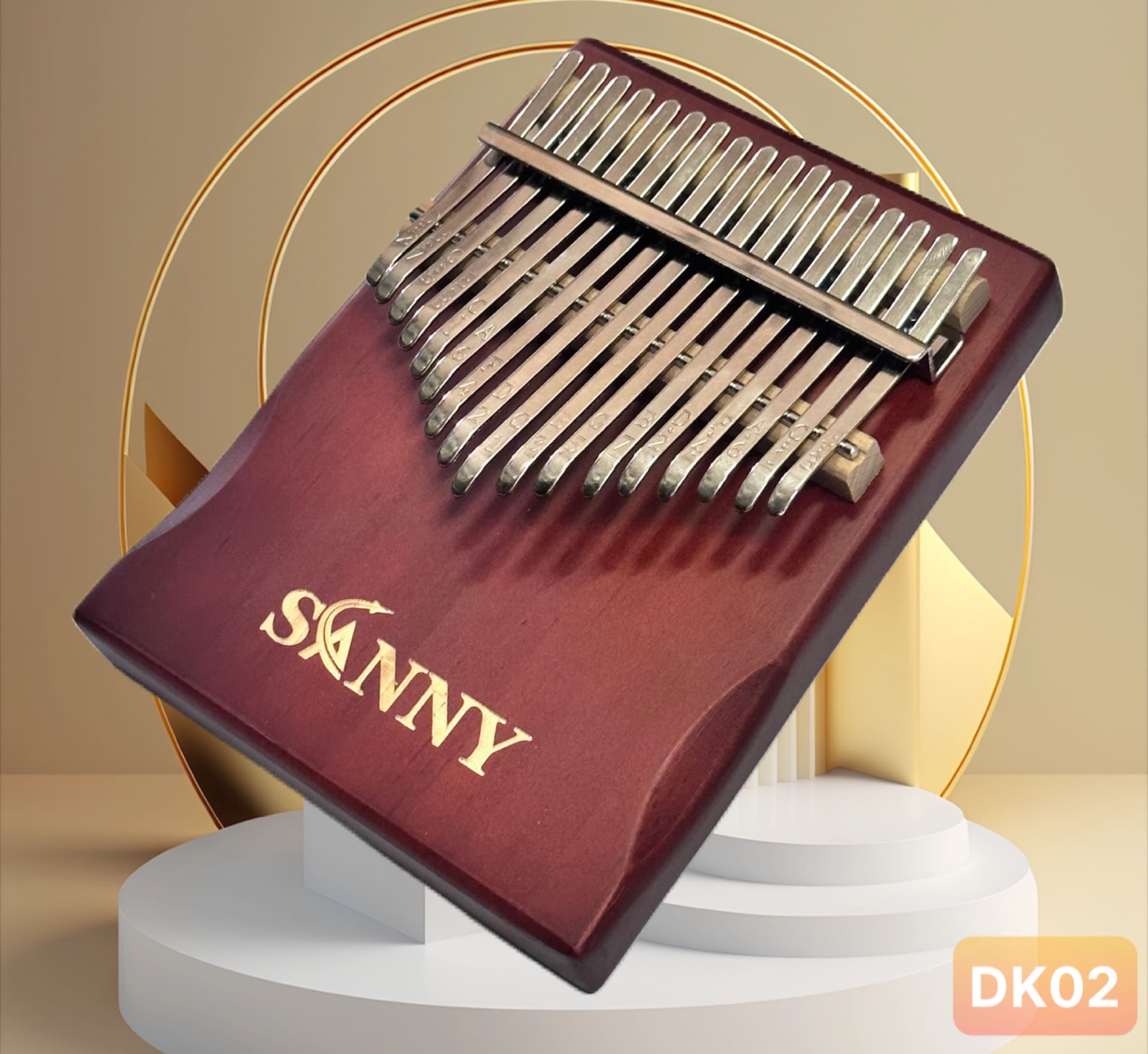 Đàn Kalimba SANNY 17 phím kiểu dáng tiện dụng siêu rẻ, âm hay-DK02
