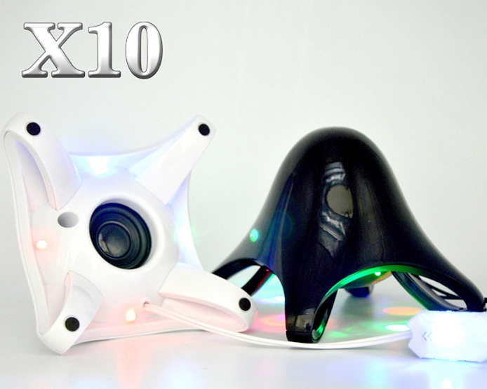 Loa vi tính 2.0 để bàn X10 có đèn led ngôi sao biển cả nghe cực hay kết nối đa phương tiện