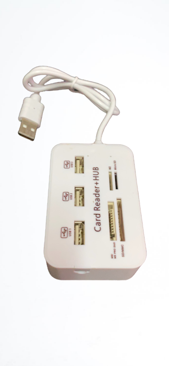 Đầu Đọc Thẻ Nhớ kèm 3 cổng Usb Hub 2.0