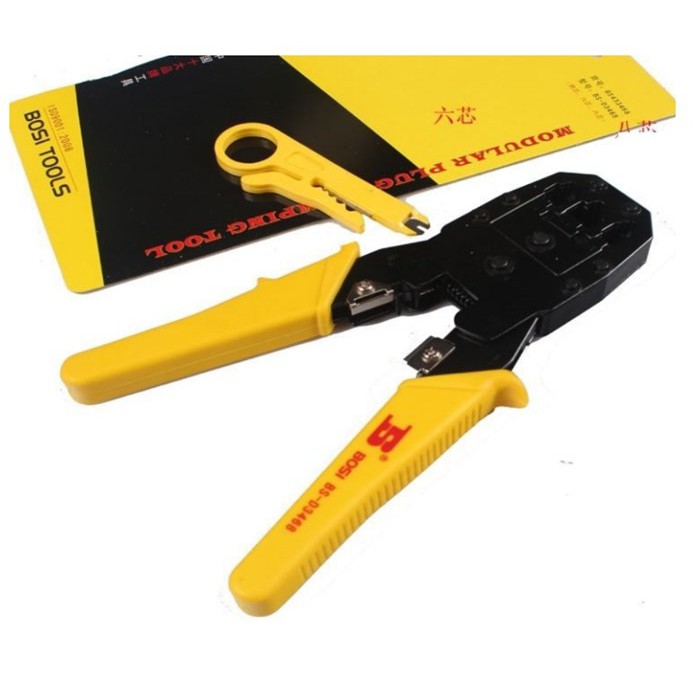 Kềm bấm mạng Bosi vàng