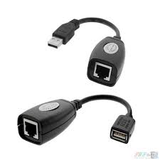 Bộ nối dài usb bằng cáp mạng lan Rj45 kéo dài 45m-USB RJ45