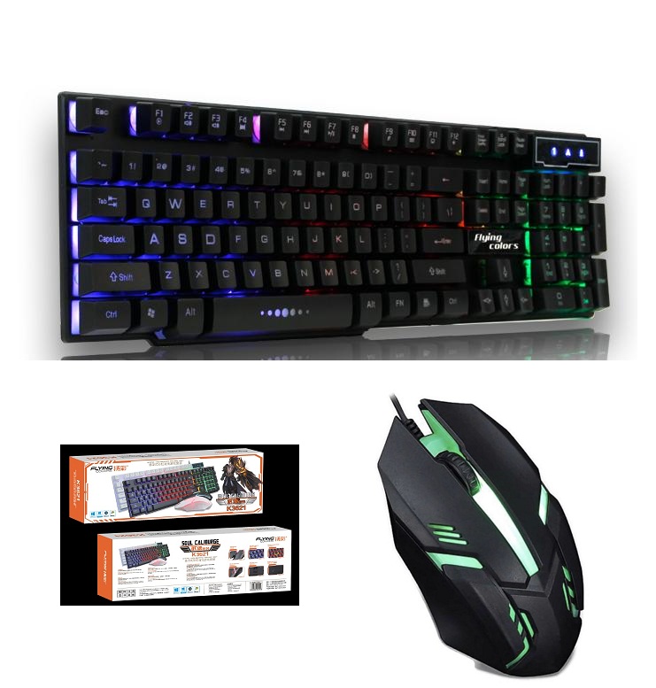 Bàn phím giả cơ và chuột chuyên game K8 3621 kết nối cổng usb