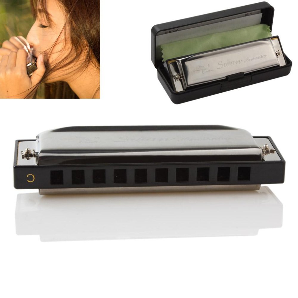 Kèn harmonica diatonic 10 lỗ - Tone C cao cấp