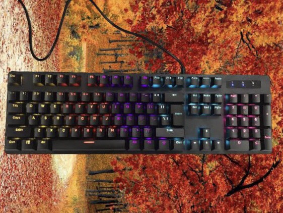 Bàn Phím Cơ MIDIO MK100, Cổng Usb Led Nhiều màu