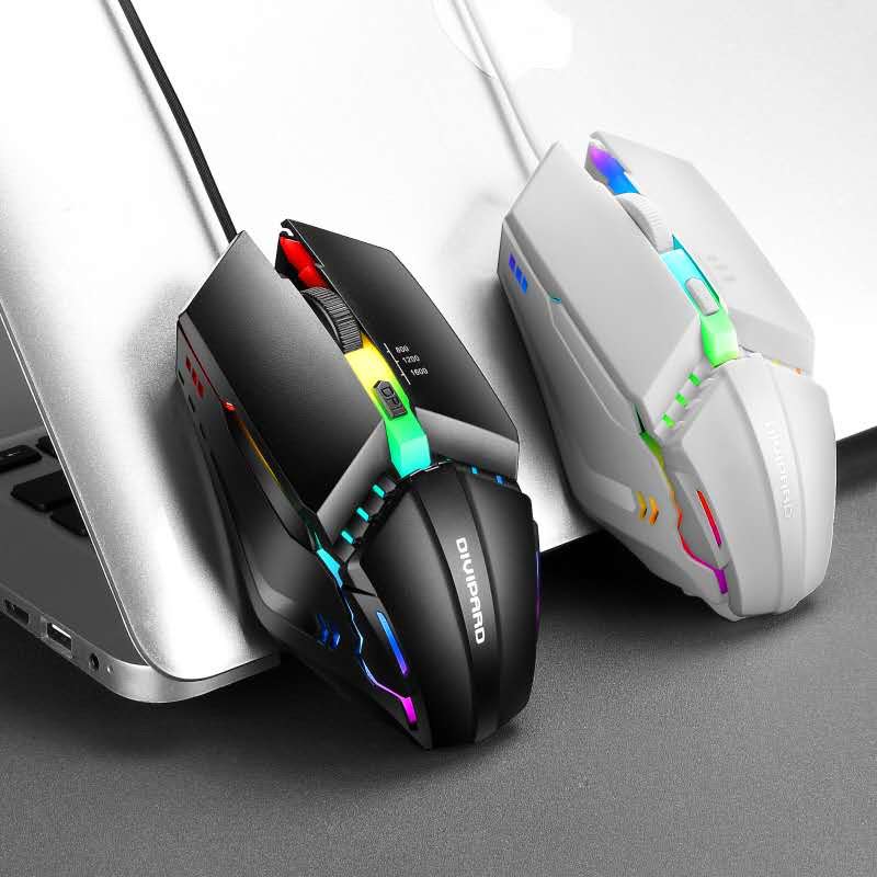 Chuột game thủ click tốt chuyên game DIVIPARD 4D OP-40 led RGB, hot 2020