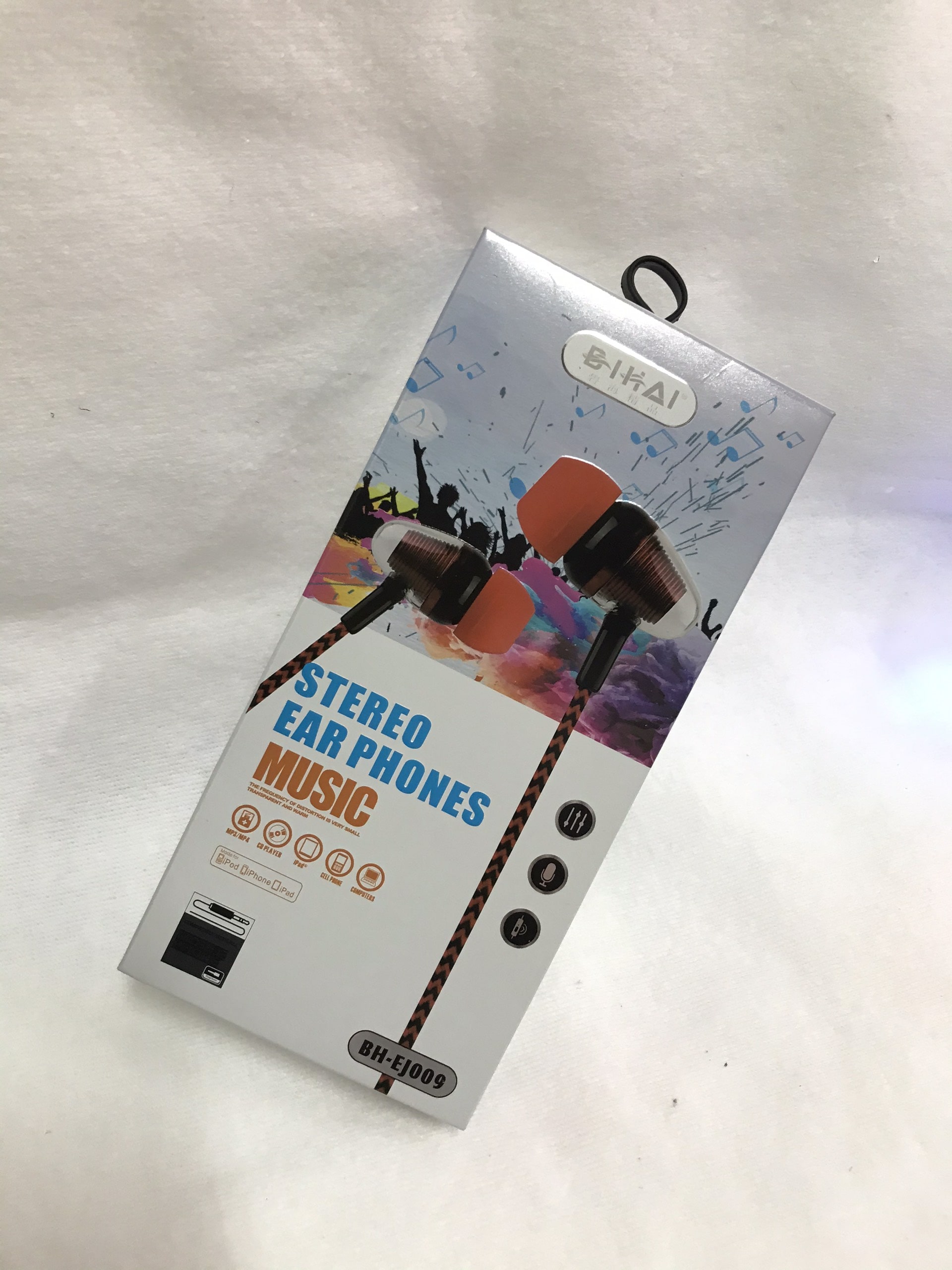 Tai nghe nhét tai cao cấp BIHAI BH EJ-009 cho điện thoại, IPad, PC, Laptop có mic