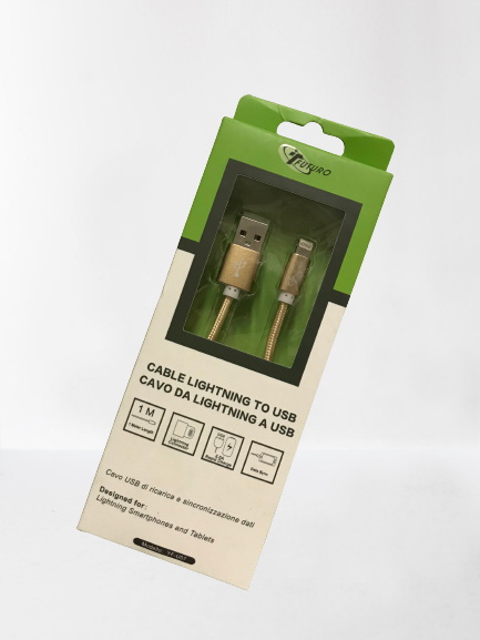 Cáp sạc nhanh FUTURO cho IPhone bọc dù  chống gãychất lượng cao 2A-YF U07