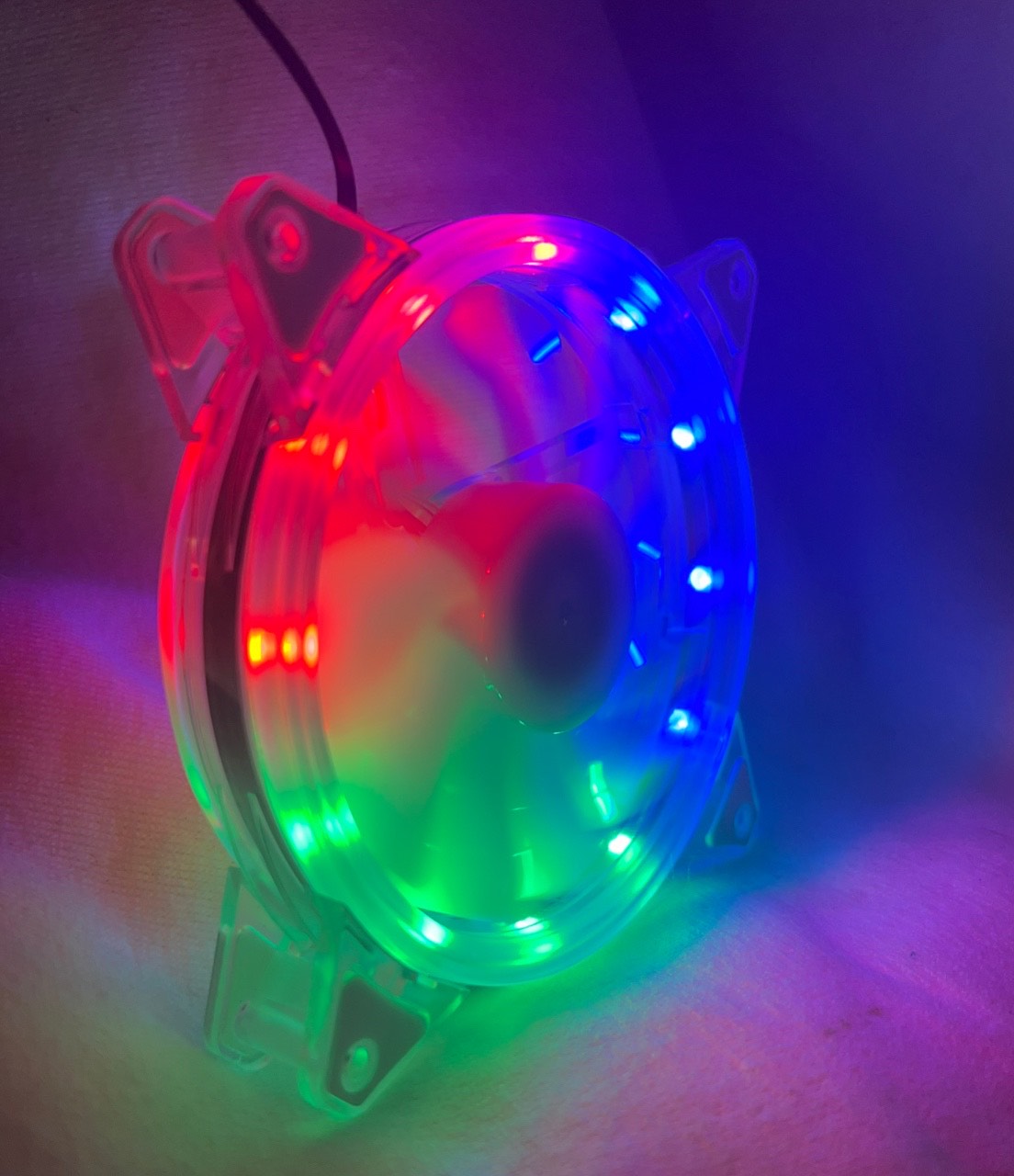 Quạt tản nhiệt,  Fan Case 12cm LED RGB Coolmoon (Không cần Hub) M12
