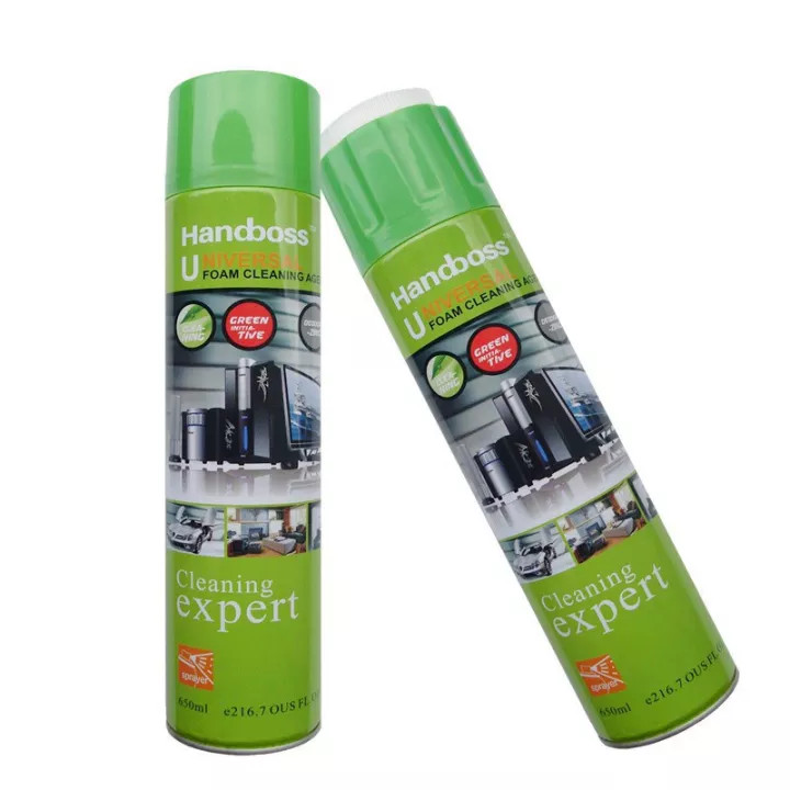 Bình xịt tạo bọt tuyết Handboss 650ml vệ sinh đồ dùng đa năng cho laptop, máy tính, tivi, nội thất ô tô..