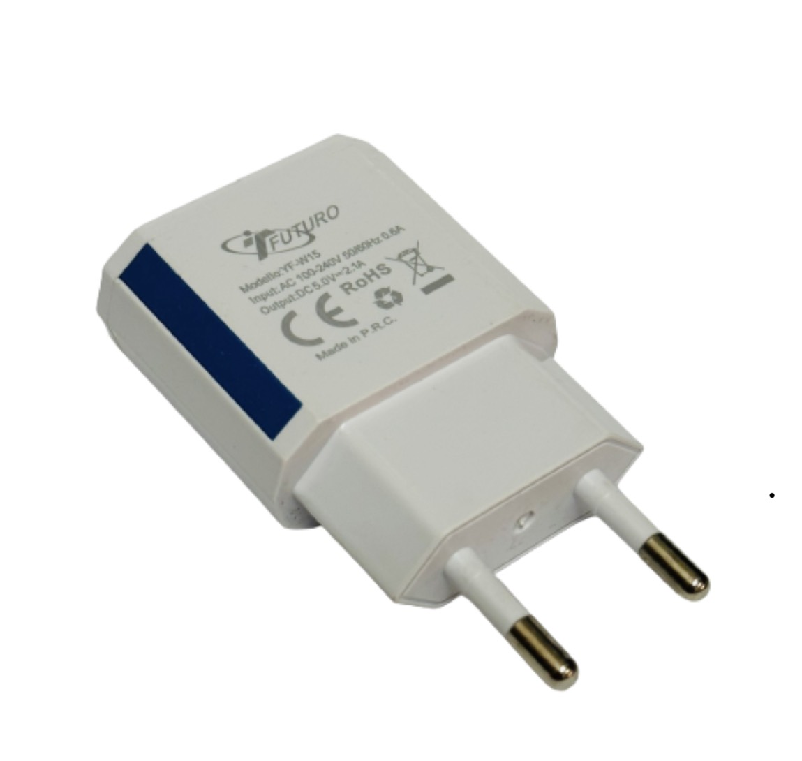 Cốc sạc nhanh 2 cổng 5V-2.1A FUTURO YF-W15 cho các dòng điện thoại